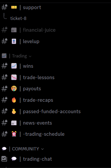 JoseTradesNQ Discord start, support, and trading channel list