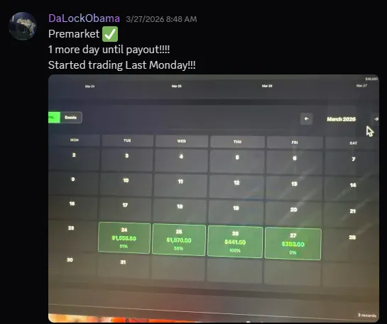 DeLockObama P&L screenshot